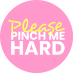 PLEASEPINCHMEHARD logo in pink