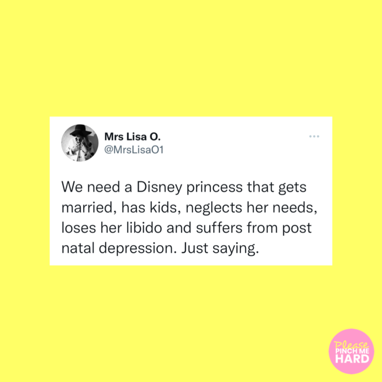 pleasepinchmehard we need a Disney princess with postnatal depression