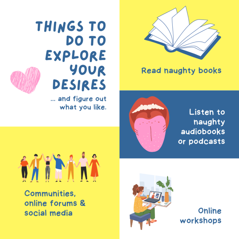 IG Post with five things to do to explore your desires