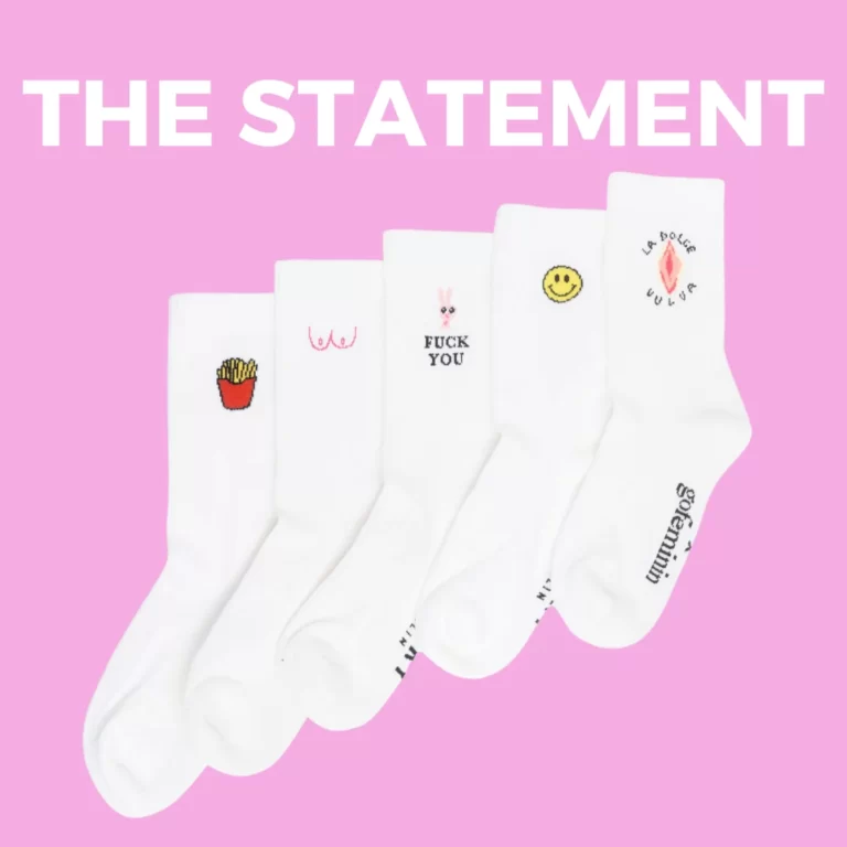 Photo of the La Dolce Vulva statement SET with socks in diverse versions
