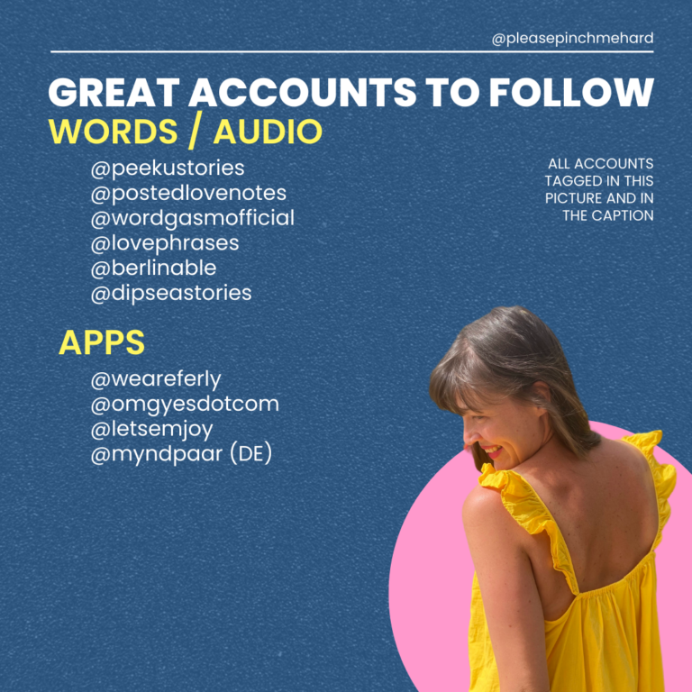 Great accounts to follow: Words / Audio