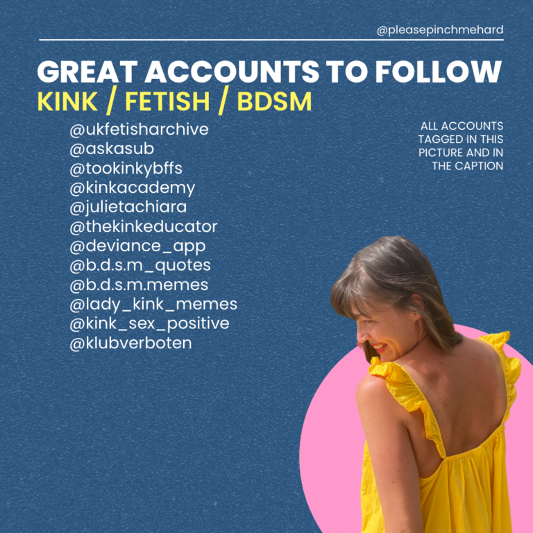 Great accounts to follow: Kink / Fetish / BDSM